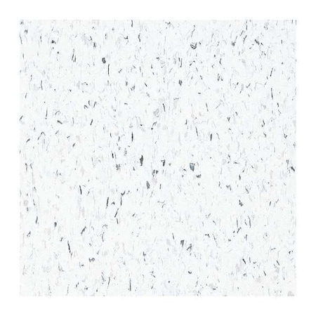 Vinyl Composition Tile, 45sq.ft, Whte, PK45 MPN:51911031