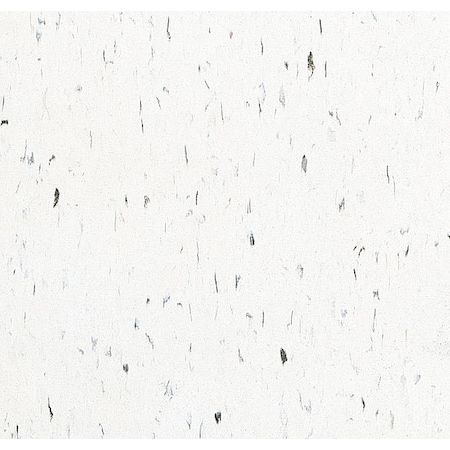 Vinyl Floor Tiles, 12 in W, 12 in L, Polar White, Square, 45PK MPN:51941031