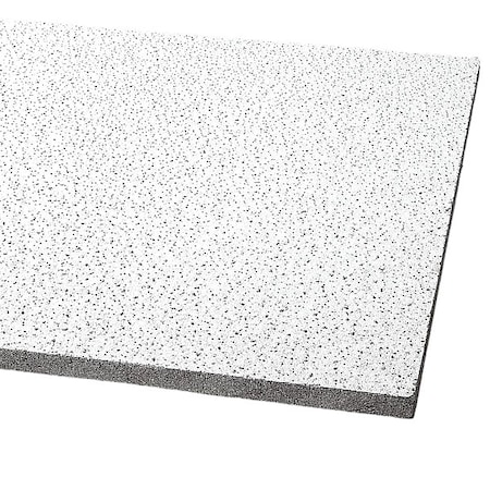 Fine Fissured Ceiling Tile, 24 in W x 24 in L, Square Lay-In, 15/16 in Grid Size, 12 PK MPN:1713