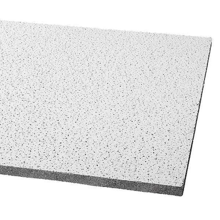 Fine Fissured Ceiling Tile, 24 in W x 48 in L, Square Lay-In, 15/16 in Grid Size, 8 PK MPN:1830