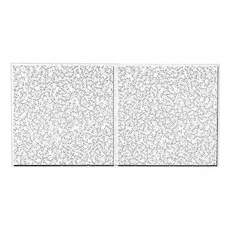 Cortega Ceiling Tile, 24 in W x 48 in L, Angled Tegular, 15/16 in Grid Size, 8 PK MPN:2758C