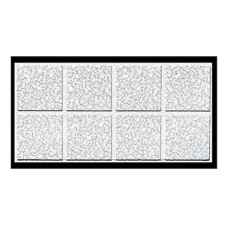 Cortega Ceiling Tile, 24 in W x 48 in L, Angled Tegular, 15/16 in Grid Size, 10 PK MPN:2765D