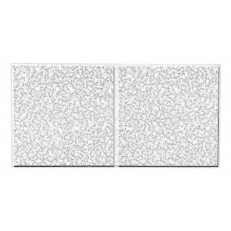 Cortega Ceiling Tile, 24 in W x 48 in L, Angled Tegular, 9/16 in Grid Size, 10 PK MPN:2776B