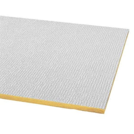 Shasta Ceiling Tile, 24 in W x 48 in L, Square Lay-In, 15/16 in Grid Size, 16 PK MPN:2906