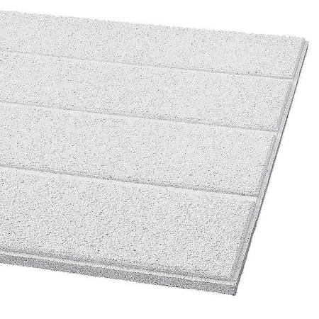 Cirrus Ceiling Tile, 24 in W x 48 in L, Beveled Tegular, 9/16 in Grid Size, 6 PK MPN:511A