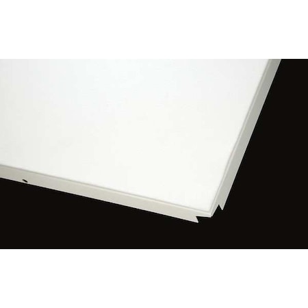 MetalWorks SecureLock Ceiling Tile, 24 in W x 24 in L, Square Lay-In, 15/16 in Grid Size, 8 PK MPN:5488P1WH