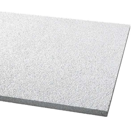 Cirrus Ceiling Tile, 24 in W x 24 in L, Square Lay-In, 15/16 in Grid Size, 12 PK MPN:574B