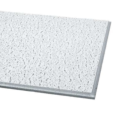 Fissured Ceiling Tile, 24 in W x 24 in L, Angled Tegular, 15/16 in Grid Size, 16 PK MPN:705A