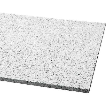 Fissured Ceiling Tile, 24 in W x 24 in L, Square Lay-In, 15/16 in Grid Size, 16 PK MPN:756A