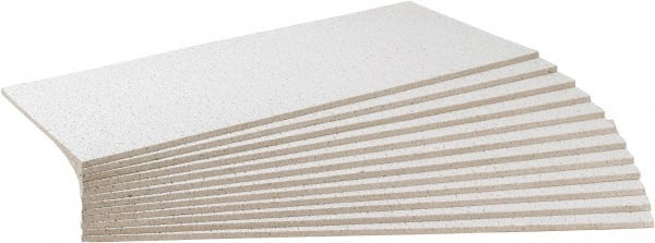Armstrong Ceiling Tile: 0.55 NRCR, Acoustic Wet-Formed Mineral Fiber MPN:BP755BN