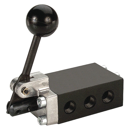 Manual Air Control Valve, 4-Way, 1/8in NPT MPN:5040-10