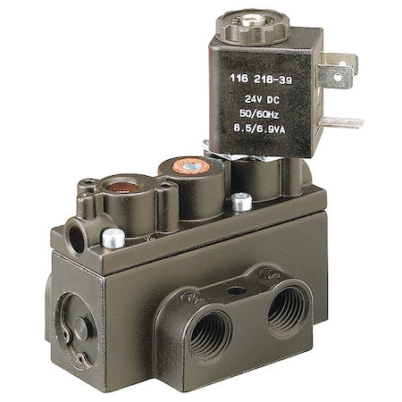 Solenoid Air Control Valve, 1/4 In, 24VDC MPN:A212SS-024-L
