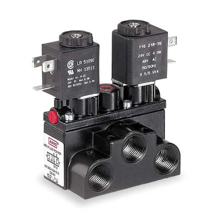 Solenoid Air Control Valve, 3/8 In, 24VDC MPN:A213SD-024-D
