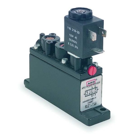 Solenoid Air Control Valve, 1/4 In, 24VDC, CFM: 61 MPN:A249SS-024-D