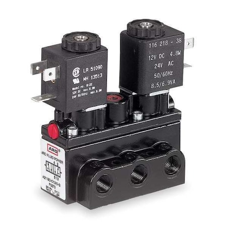 Solenoid Air Control Valve, 1/4 In, 24VDC MPN:A312SD-024-D