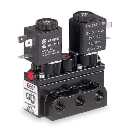 Solenoid Air Control Valve, 1/4 In, 12VDC MPN:A712SD-012-D
