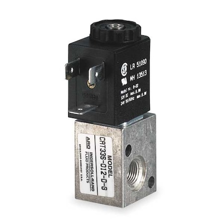 Solenoid Air Con Valve, Three-Way, 150 psi MPN:CAT33S-012-D
