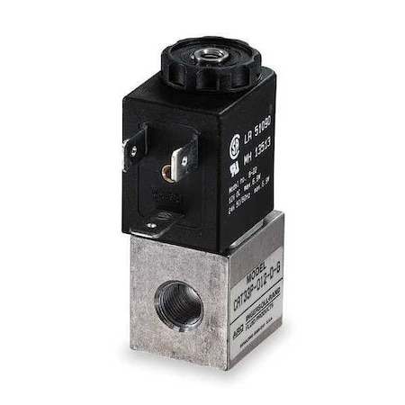 Solenoid Air Con Valve, Three-Way, 150 psi MPN:CAT44P-012-D