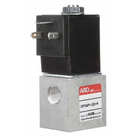 Solenoid Air Control Valve, 1/4 In, 120VAC MPN:CAT66P-120-A
