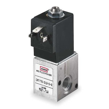 Solenoid Air Con Valve, Three-Way, 150 psi MPN:CAT77S-024-D