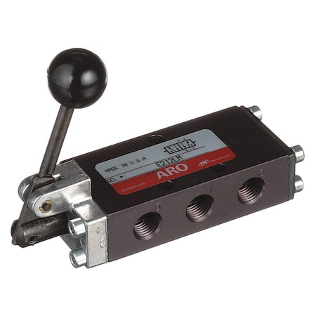 Valve, Manual Air Control, 1/4 in Valve Port Size, NPT, Lever / Manual, 26 cfm Max. CFM - Valves MPN:E212LM