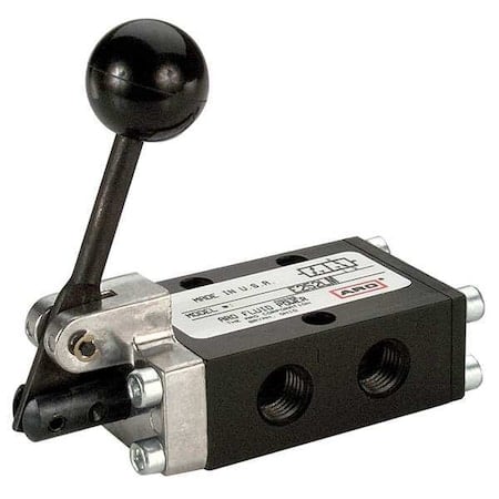 Manual Air Control Valve, 3-Way, 1/4in NPT MPN:E252LM