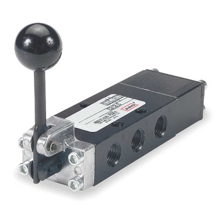 Manual Air Control Valve, 4-Way, 1/4in NPT MPN:E612LM