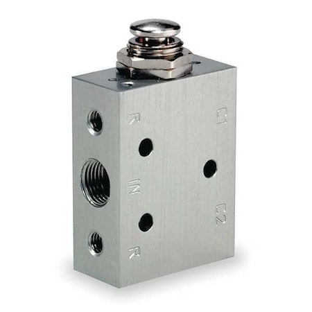 Manual Air Control Valve, 4-Way, 1/8in NPT MPN:M211HS
