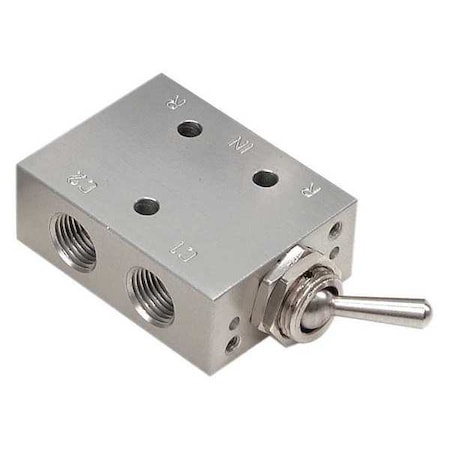 Manual Air Control Valve, 4-Way, 1/8in NPT MPN:M211LS