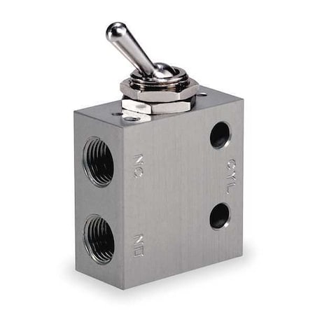Manual Air Control Valve, 3-Way, 1/8in NPT MPN:M251LS