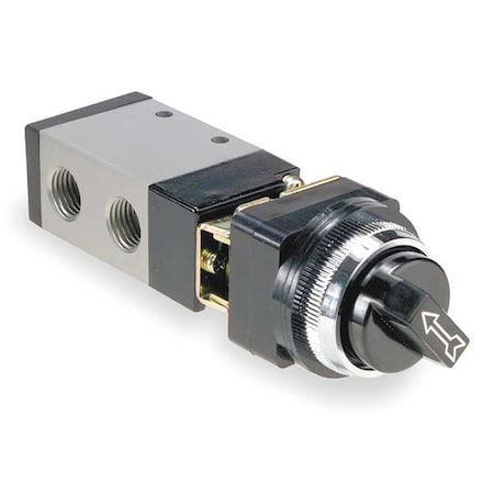 Manual Air Control Valve, 3-Way, 1/4in NPT MPN:M252LS-10