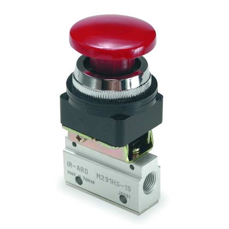 Manual Air Control Valve, 3-Way, 1/8in NPT MPN:M291HS-10