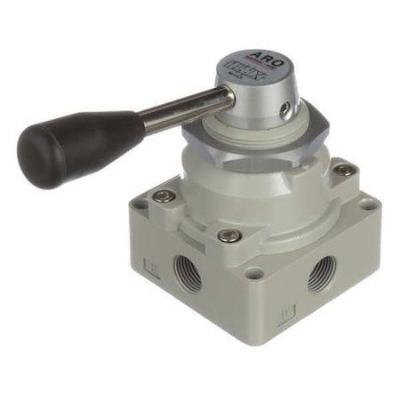 Manual Air Control Valve, 4-Way, 3/8in NPT MPN:M513LR