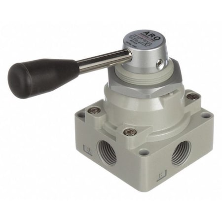 Manual Air Control Valve, 4-Way, 1/2in NPT MPN:M514LR