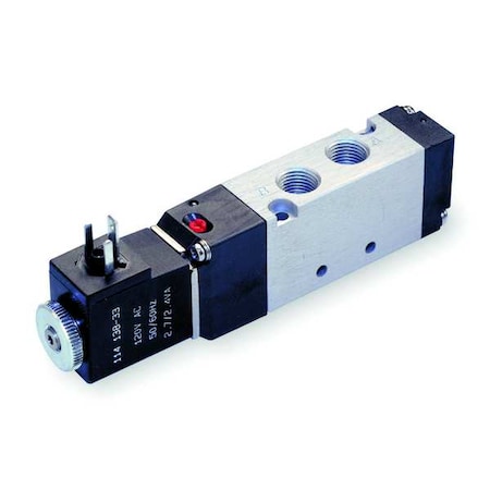 Solenoid Air Con Valve, Four-Way, 115 psi MPN:M812SS-012-D