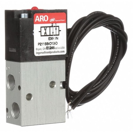 Solenoid Air Control Valve, 1/8 In, 12VDC MPN:P211SS-012-D