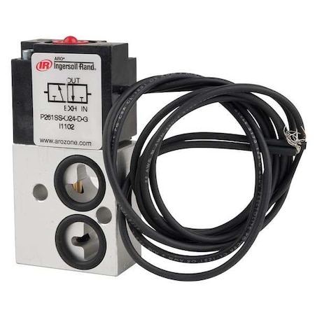Solenoid Air Con Valve, Three-Way, 125 psi MPN:P261SS-024-D