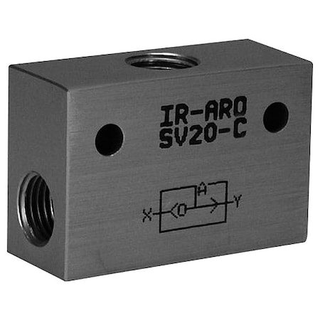 Shuttle Valve, Aluminum, 200 psi, 52 in L MPN:SV20-C-V