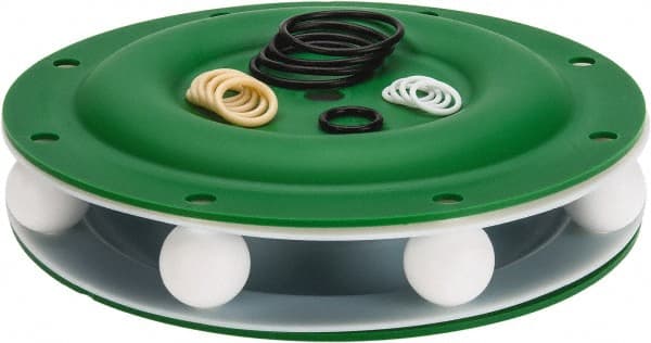 Diaphragm Pump Fluid Section Repair Kit: Polytetrafluoroethylene, Includes Balls, Diaphragms & Seals MPN:637119-44-C