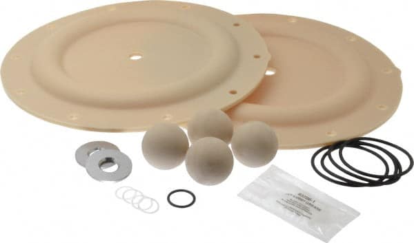 Diaphragm Pump Fluid Section Repair Kit: Santoprene, Includes Balls, Diaphragms & Seals MPN:637124-EB