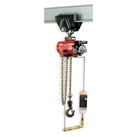 Air Chain Hoist, 550 lb. Cap., 10 ft. Lift MPN:7718E-1DA10-C6S