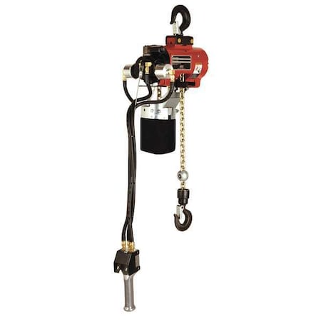Air Chain Hoist, 550 lb. Cap., 10 ft. Lift MPN:7718E-2C10-C6S