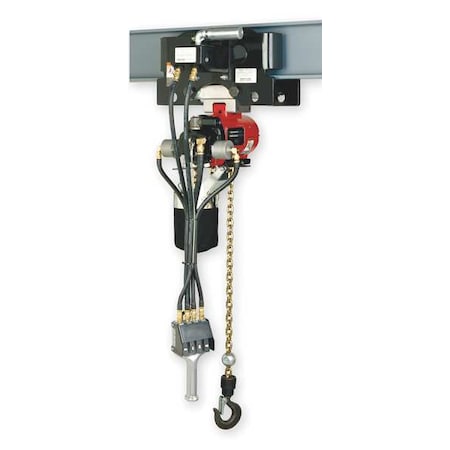 Air Chain Hoist, 2200 lb. Cap., 10 ft. Lft MPN:7776E-3HA10-C6S