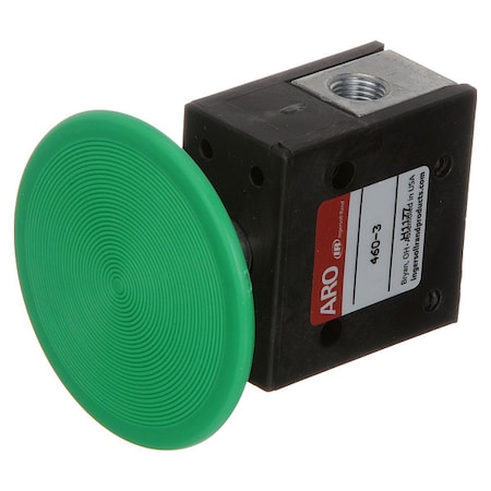 Manual Air Control Valve, Button, Green MPN:460-3