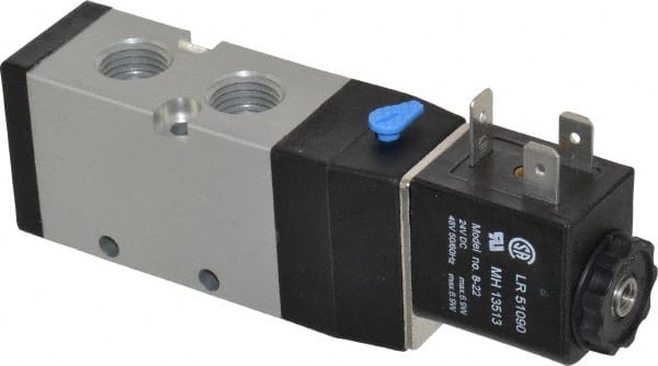 Stacking Solenoid Valve: Solenoid, 4-Way, 2 Position, Spring Return MPN:M212SS-024-D
