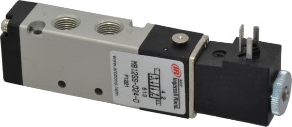 Stacking Solenoid Valve: Solenoid, 4-Way, 2 Position, Spring Return MPN:M812SS-024-D