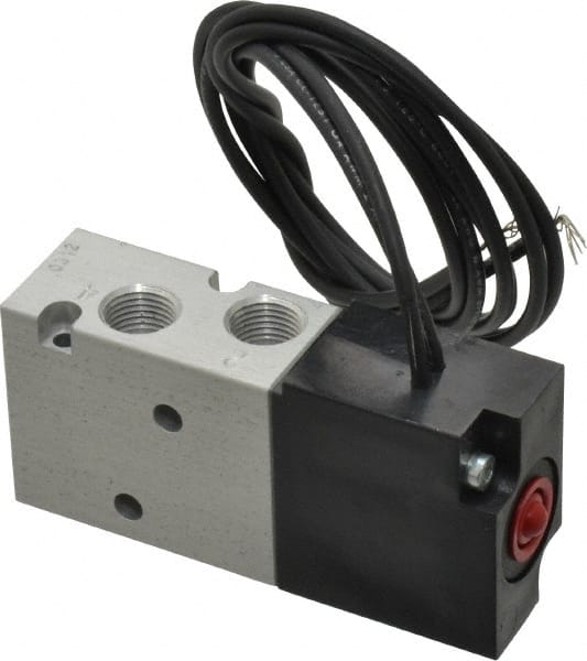 Stacking Solenoid Valve: Solenoid, 4-Way, 2 Position, Spring Return MPN:P211SS-024-D