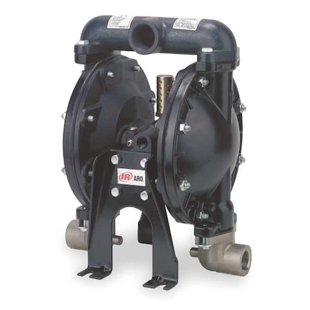 Double Diaphragm Pump, Aluminum, Air Operated, Buna-N, 35 gpm GPM 150 Degrees F MPN:650715-C