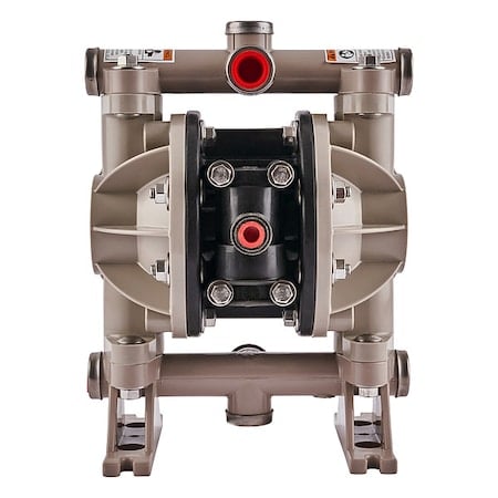 Double Diaphragm Pump, Polypropylene, Air Operated, PTFE, 13 GPM MPN:66605J-344