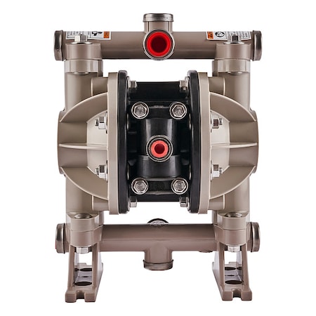 Double Diaphragm Pump, Polypropylene, Air Operated, Santoprene, 13 GPM MPN:66605J-3EB